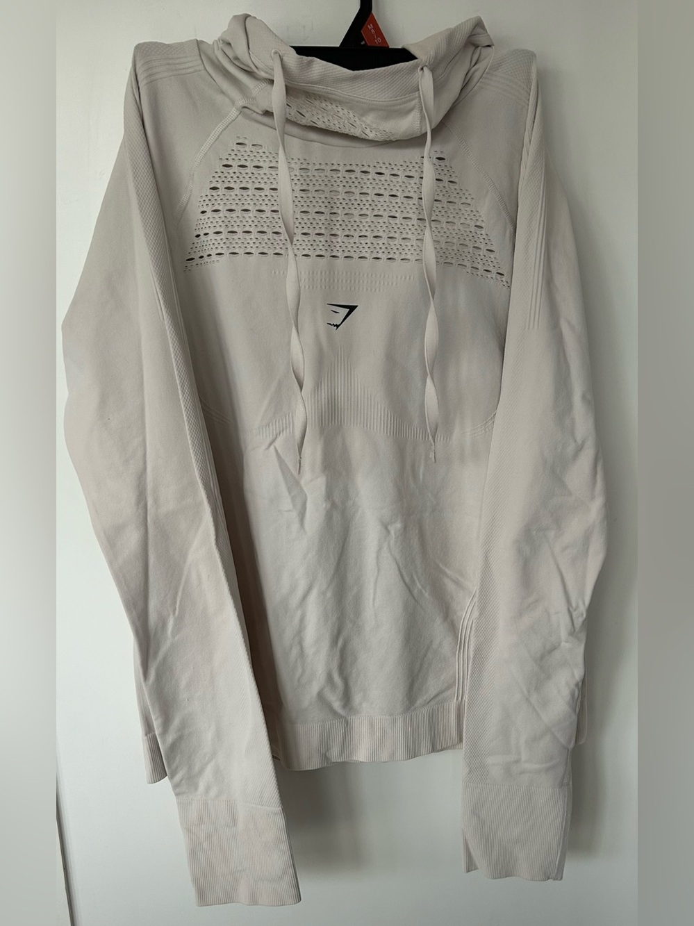 Gymshark Energy Seamless Hoodie - Cream / Off-White - Size S